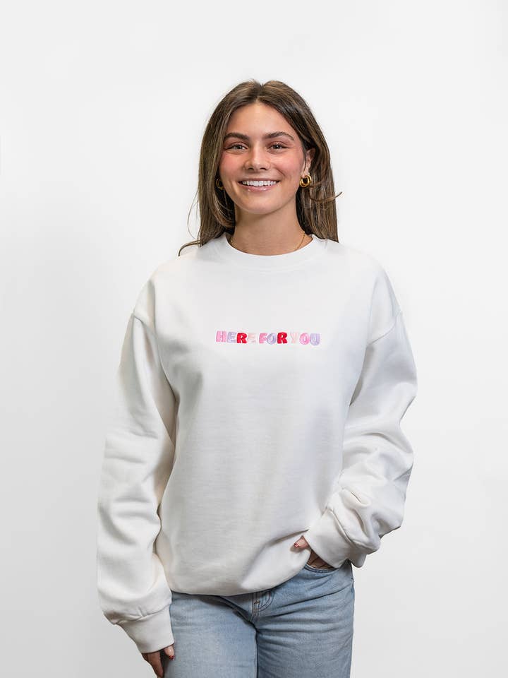 Here For You Valentines Crew for wholesale by Here For You Clothing