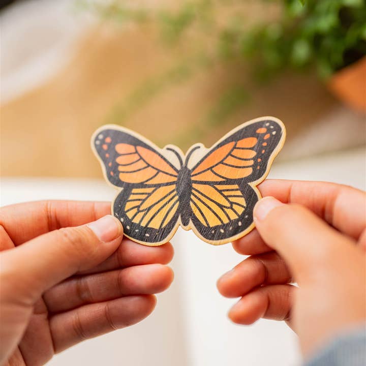 Monarch Butterfly Bamboo Sticker for wholesale by Belugabee
