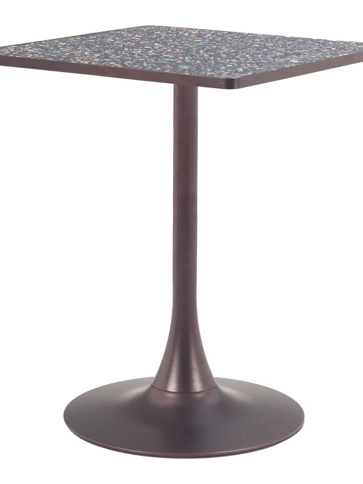 Spot Bistro Table Black & Bronze for wholesale by Zuo Modern