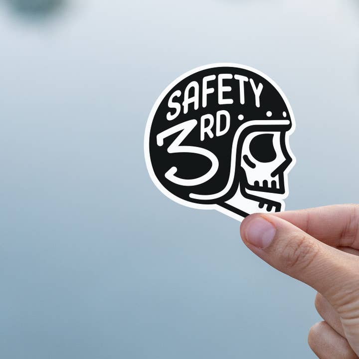 Squatchy - Wholesale Sticker - Safety Third Helmet Sticker5