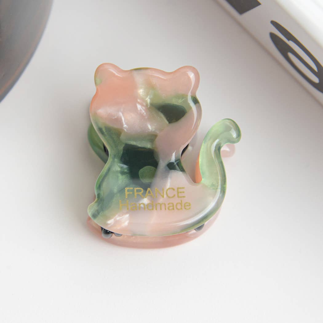 TheDivaSoap - Wholesale Hair Clip - Women's - Acetate Mini Cute Cat and Bear Hair Clip0