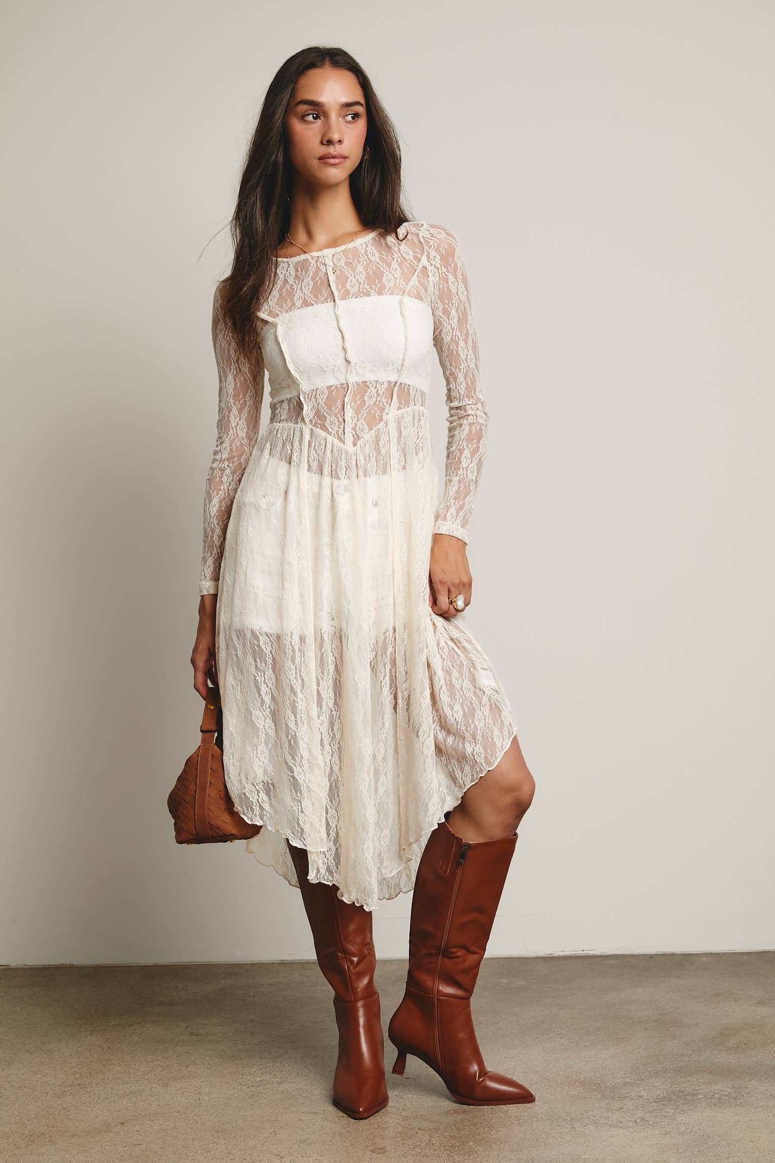 Forte – wholesale Klänning - Dam – Skir Spetslagerklänning FD000416