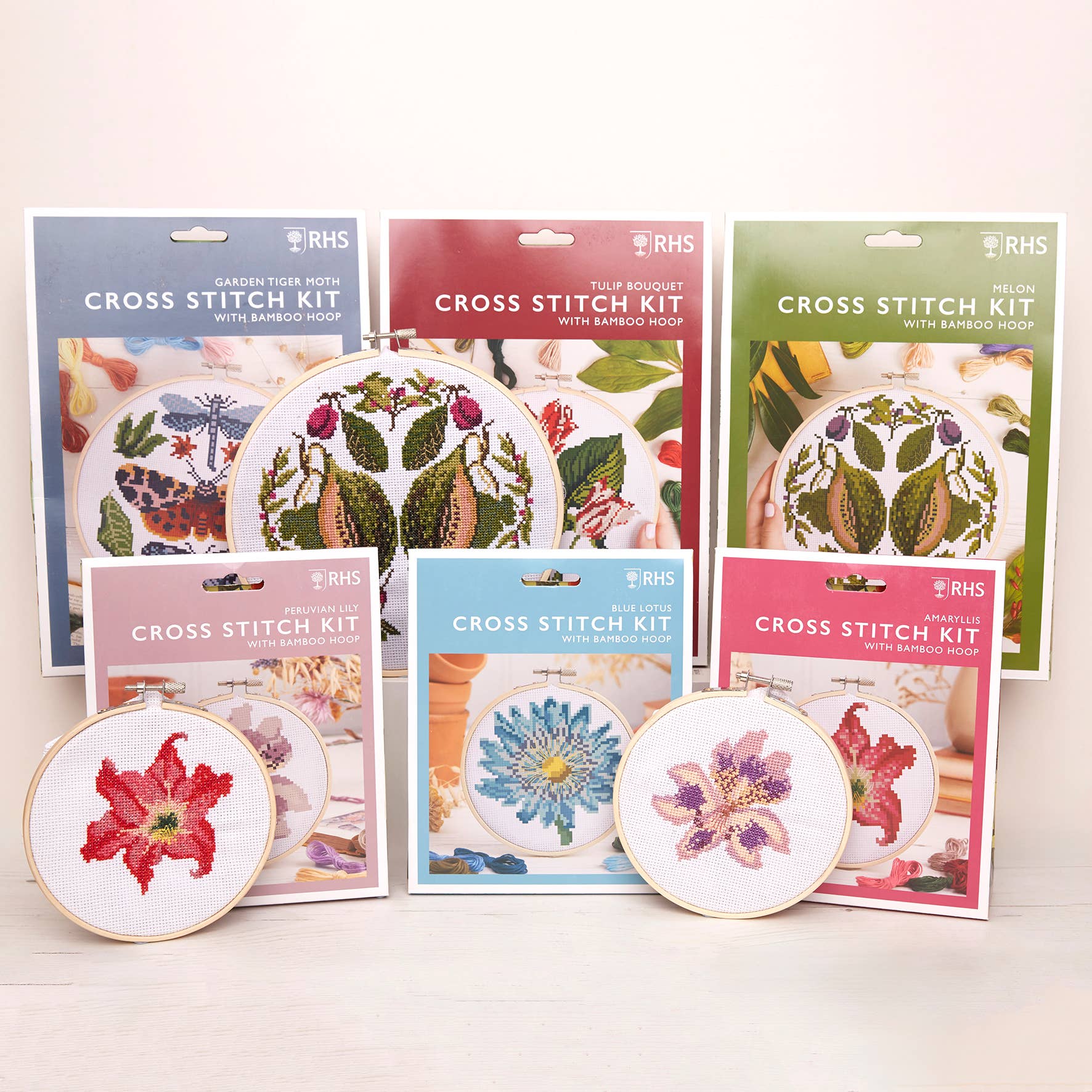 West Design Products - Wholesale Embroidery/Cross Stitch Supplies - RHS Cross Stitch Kit, Garden Tiger Moth 8", Cross Stitch Kit6