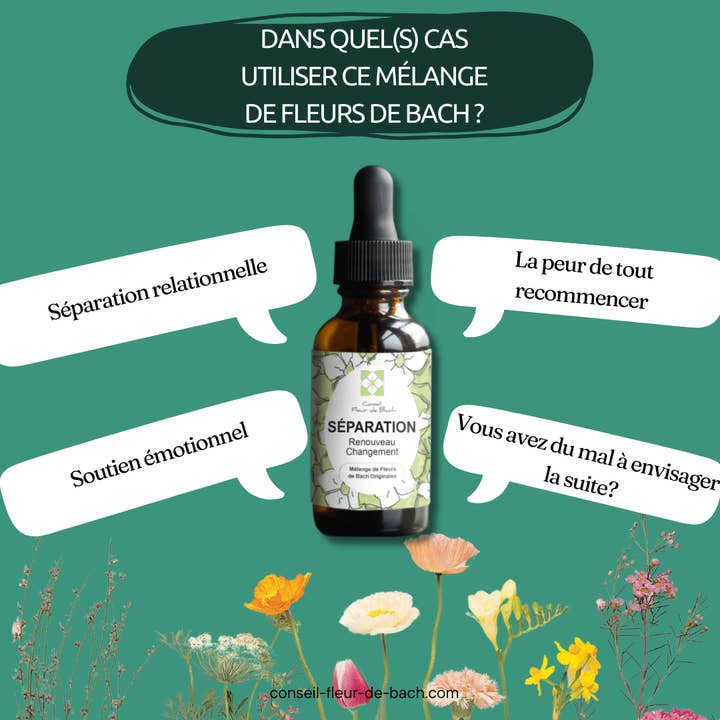 Conseil fleur de Bach - Wholesale Oral Supplement/Vitamin - Bach Flowers Separation3