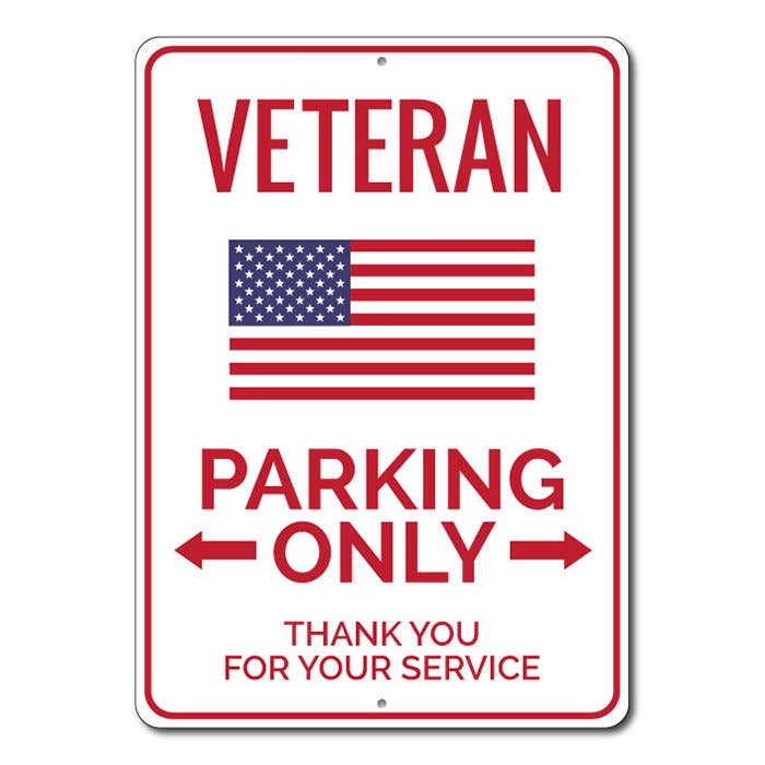 Veteran Parking Sign for wholesale by Lizton Sign Shop, Inc
