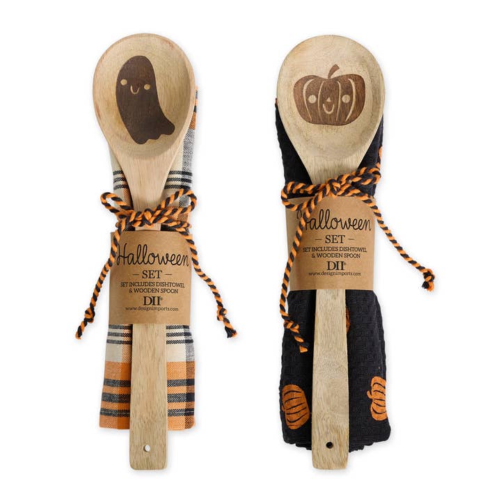 Design Imports - Vendita all'ingrosso Cucchiai da cucina - Felice Halloween DT + Set Regalo Cucchiaio Confezione Mista