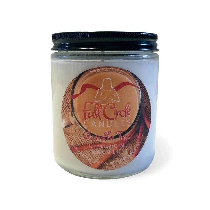 Cinnamon Chai Soy Candle | Gandhi Tea | Full Circle Candles for wholesale by Full Circle Candles and Gifts
