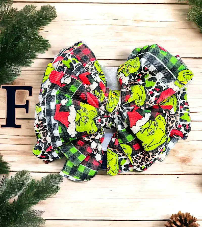 Kids Charm Online - Wholesale Fashion Headband - Kids - BIG TASSEL MR.GRINCHH PRINTED HEADBANDS. 3PCS/ $10.501