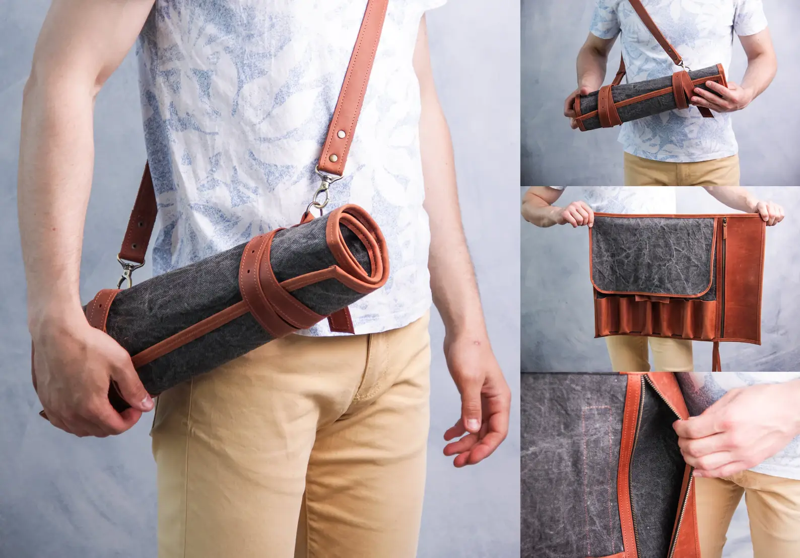 Pikore - Wholesale Kitchen Storage/Organizer - Canvas Chef Knife Roll4