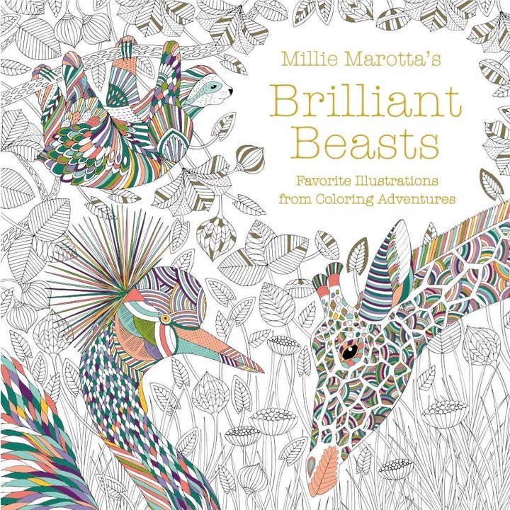 Millie Marotta's Brilliant Beasts Coloring Book for wholesale by Hachette Book Group