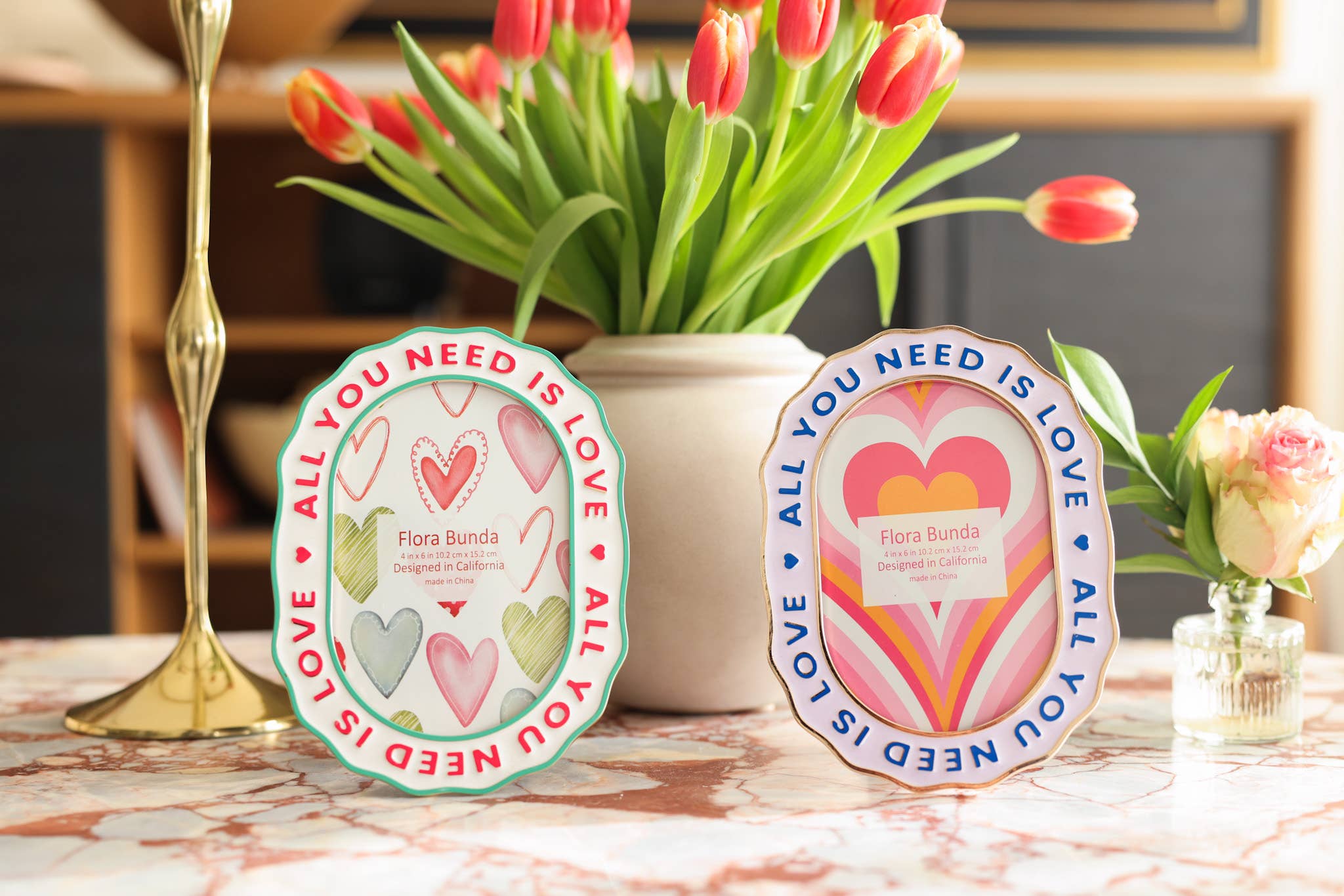 Flora Bunda Inc – Großhandel Bilderrahmen – Alles, was du brauchst, ist Liebe Keramik-Herzrahmen6