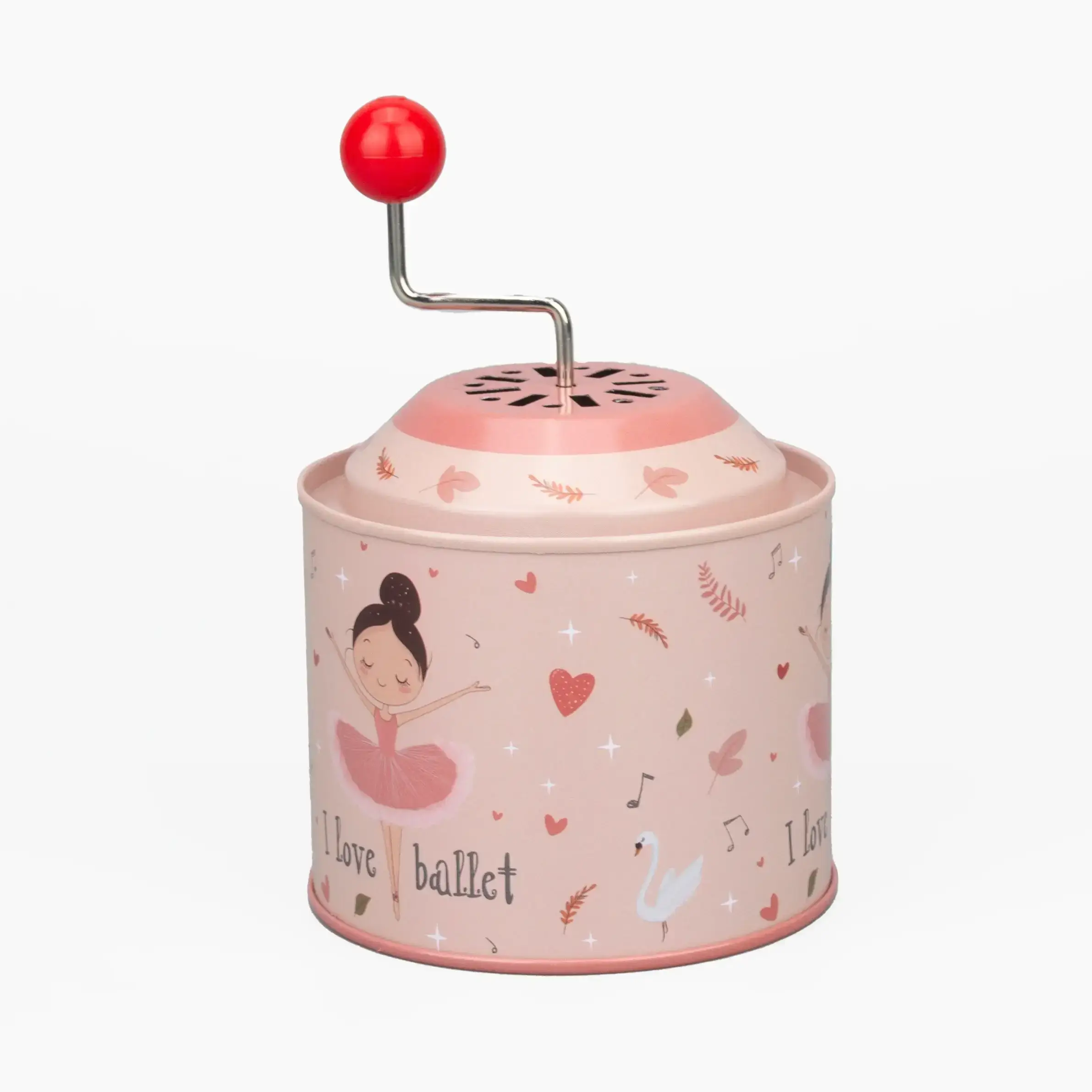 giftland - Wholesale Music Box - Kids & Baby - Tin Barrel Hand Crank Music Box - Ballerina Theme 3