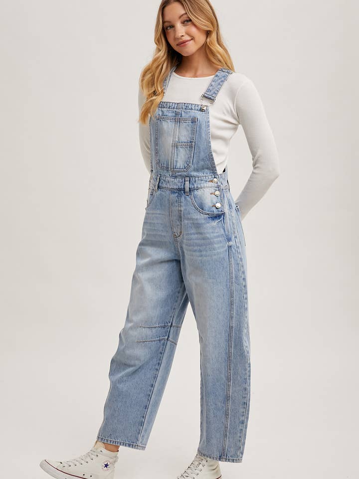Bluivy - Wholesale Overalls - Women's - DENIM BARREL OVERALLS19