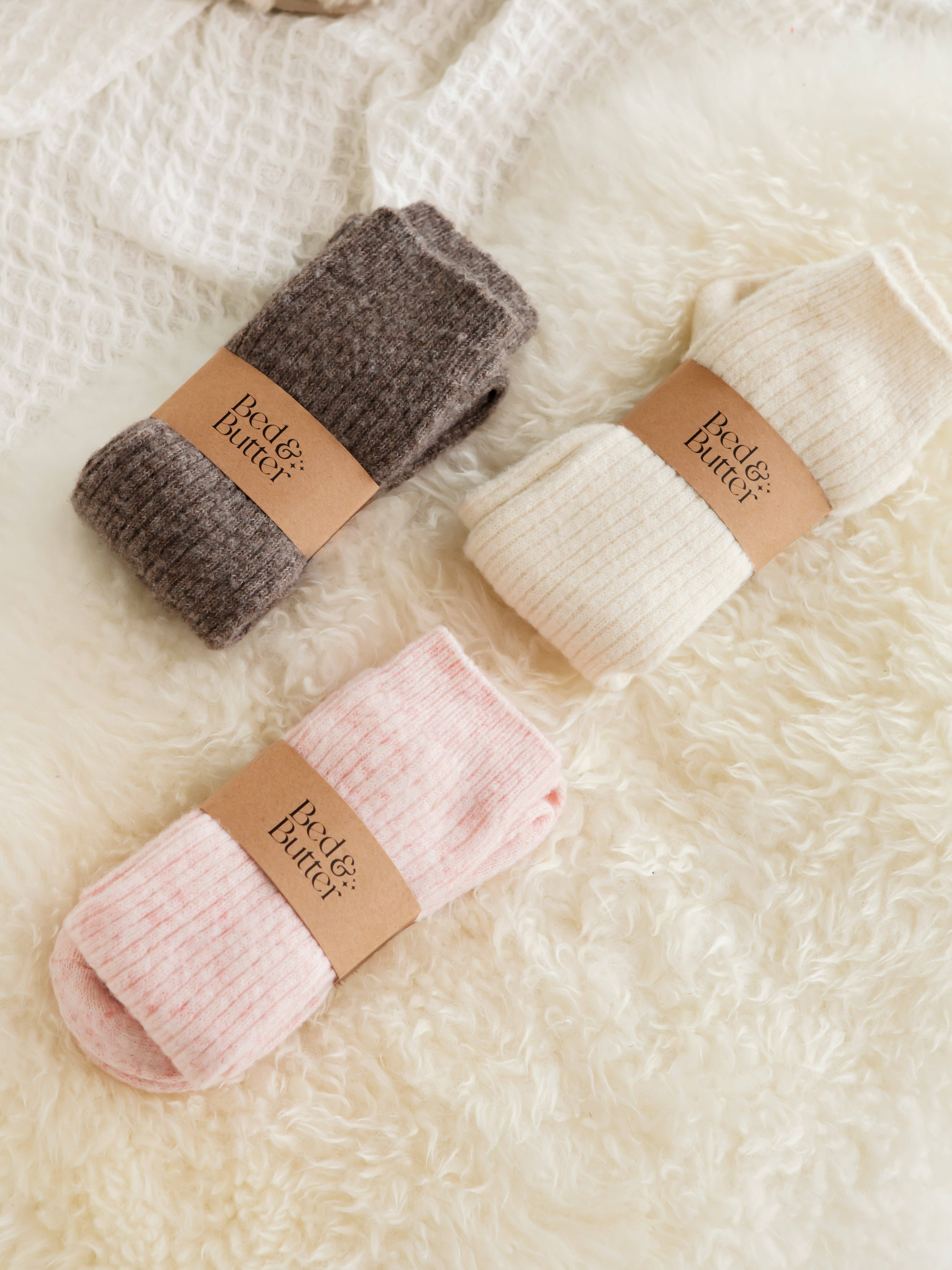 Bed & Butter – wholesale Socks – Women's – The Comfiest Socks - Cream2