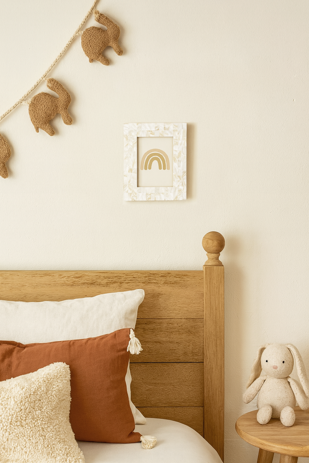 Matr Boomie Fair Trade - Wholesale Picture Frame - Chitra 4x6 Mother of Pearl Picture Frame - Hand Carved3