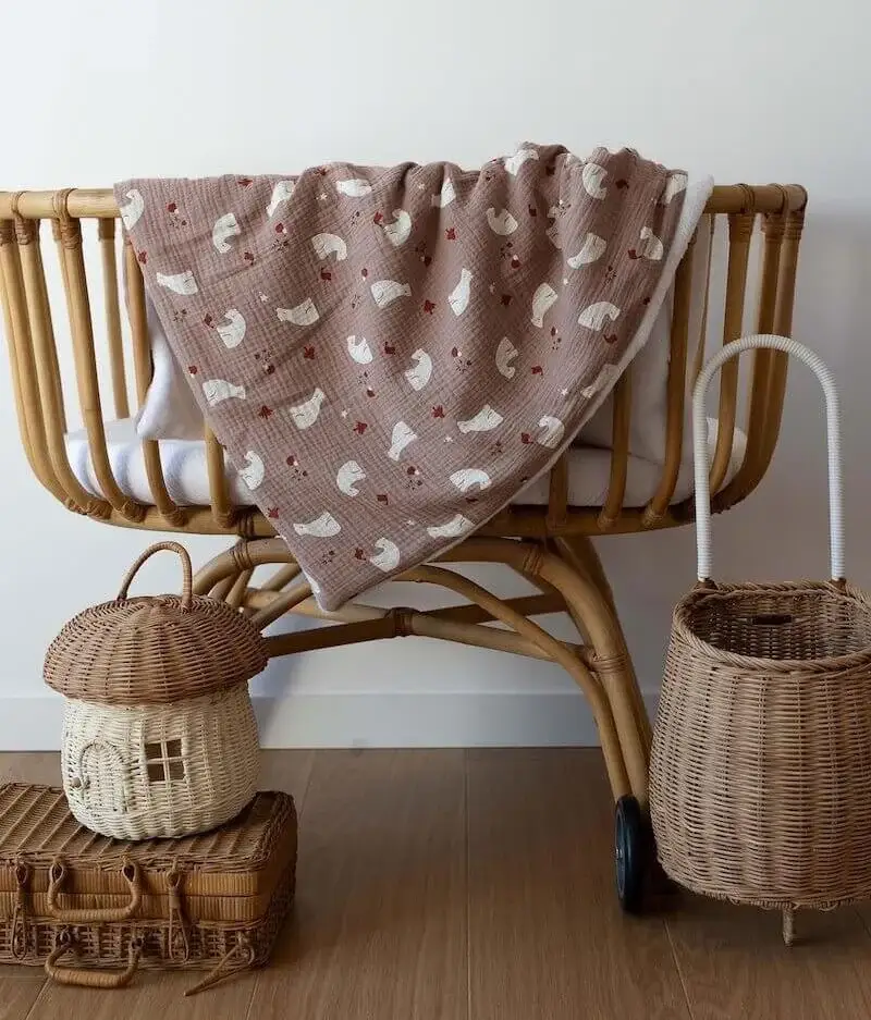 Manufacture des bébés français – wholesale Filtar – Barn och baby – Moccha Björntäcke1