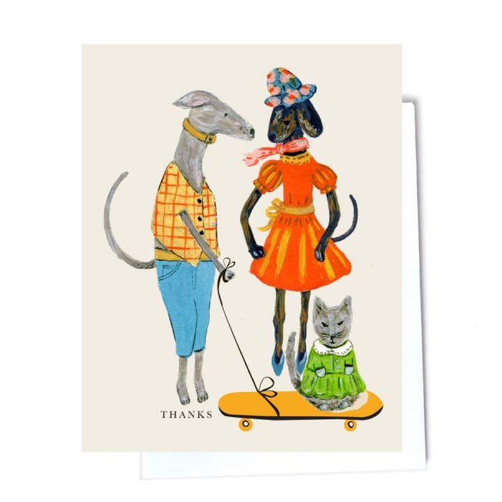 Carte de remerciement pour amis bienveillants pour la vente par Elizabeth Grubaugh