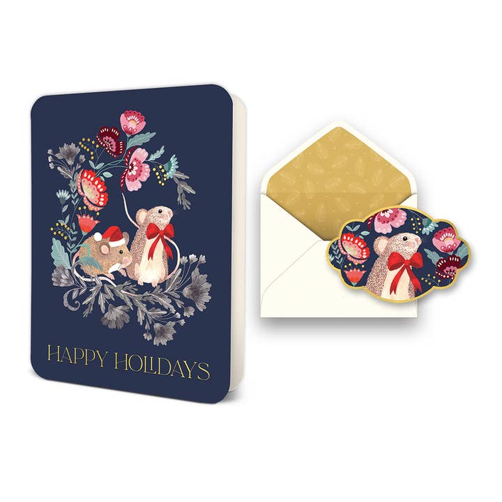 Happy Holidays Deluxe Greeting Card - Christmas for wholesale by Studio Oh!