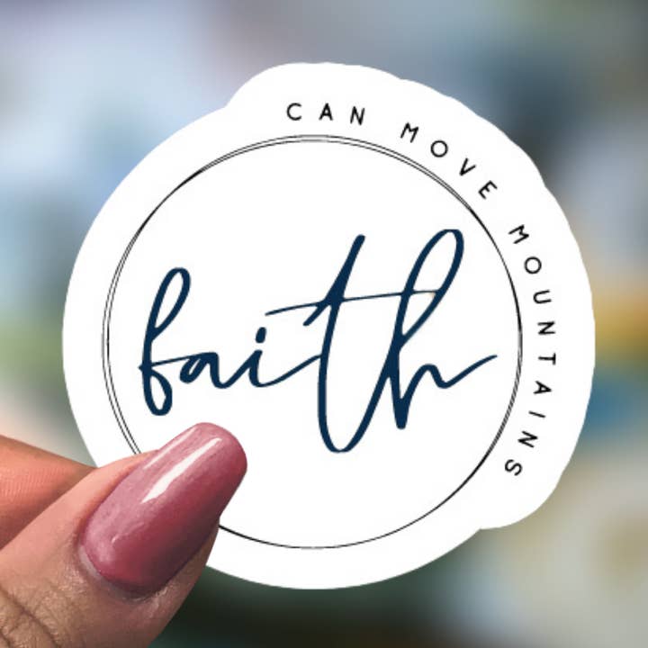 Adhesivo de la fe puede mover montañas para venta al por mayor de Cute Teacher Things