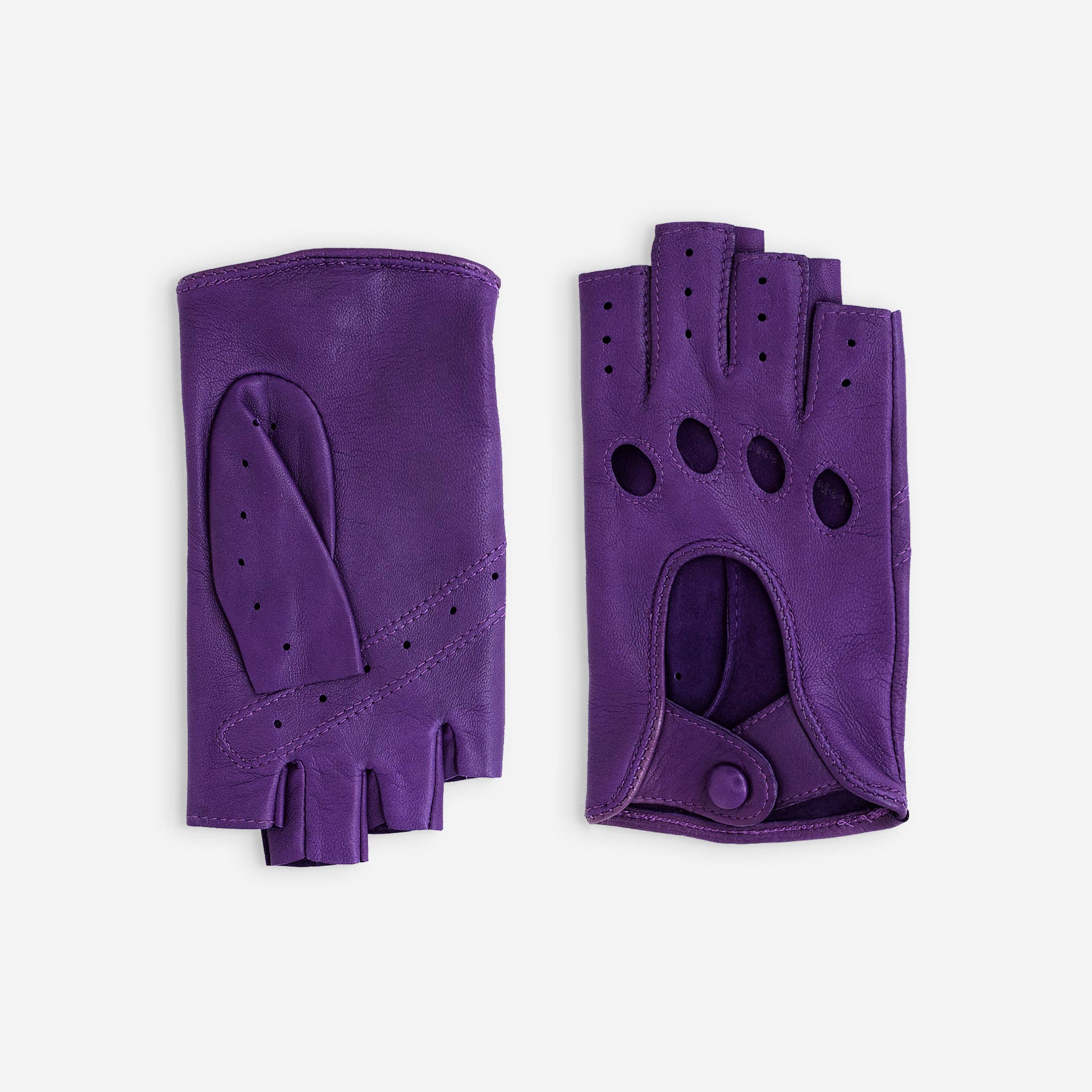 Glove Story – Großhandel Handschuhe – Damen – Fingerlose Damenhandschuhe aus Lammleder, ungefüttert – Modell conduit-21125NF10
