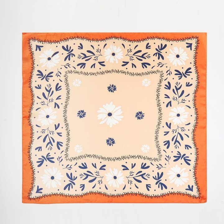 MiMi Wholesale - Wholesale Bandana - Women's - BS0113 Dani Floral Print Bandana4