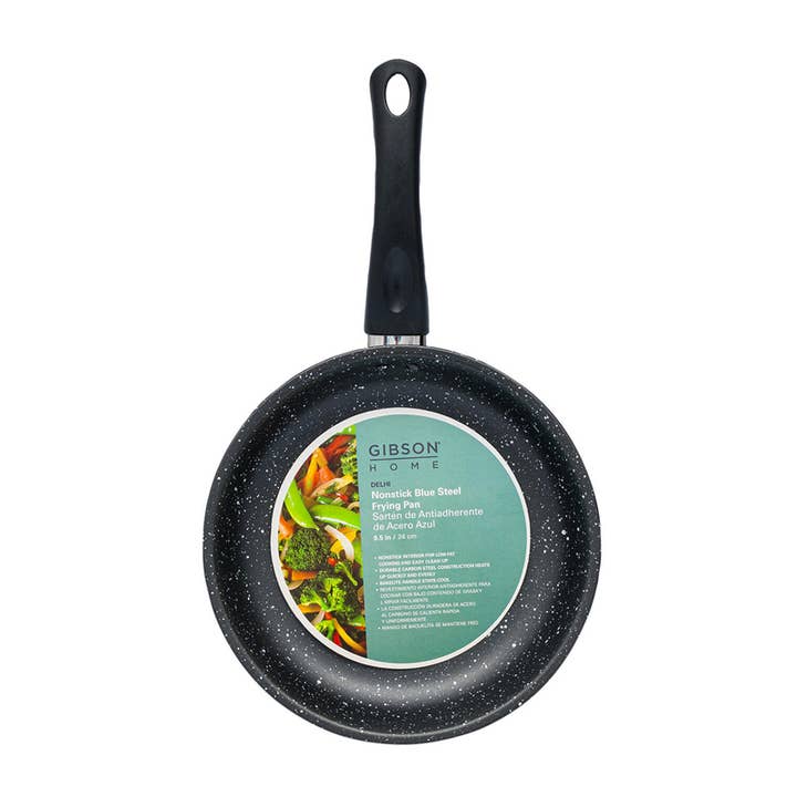 Antiaanbak Blauw Stalen Koekenpan 24 cm Zwart en Gevlekt voor wholesale door Deluxe Import Trading