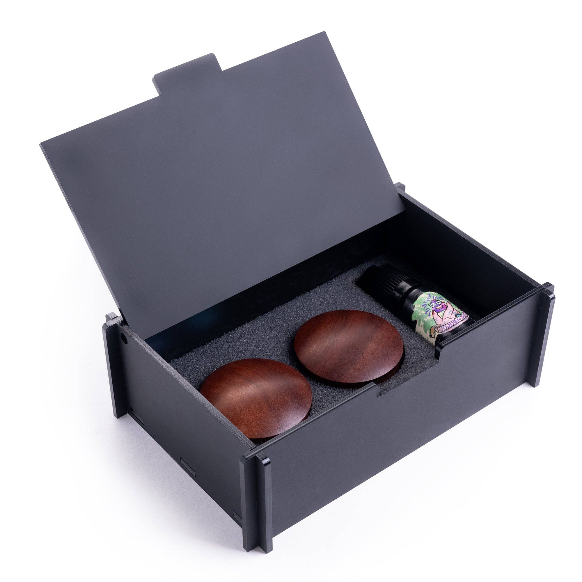 Custom Plugs – wholesale Jewellery box/organiser – Moon Phase Black Acrylic Jewellery Box2