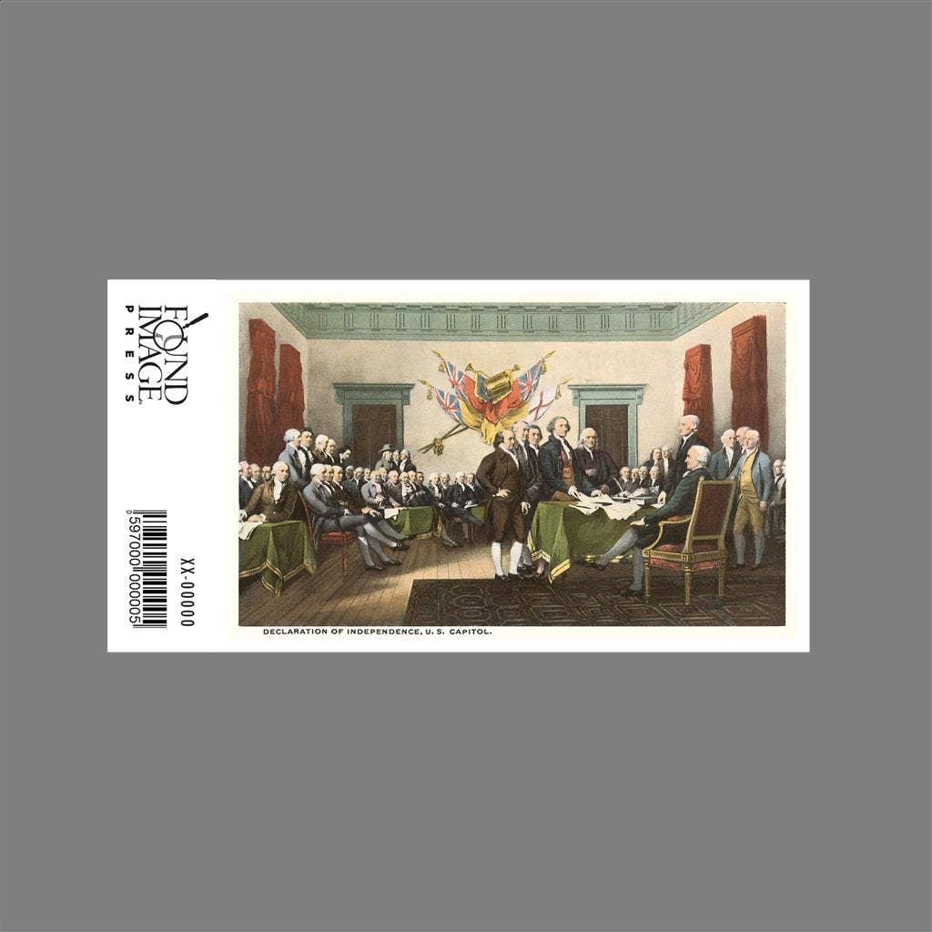 Found Image Press - Wholesale Sticker - Sticker DC-245 Painting, Declaration of Independence, Capito1