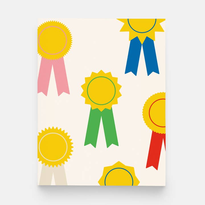 paper&stuff - Wholesale Everyday greeting card - Award Ribbon Pattern Greeting Card0