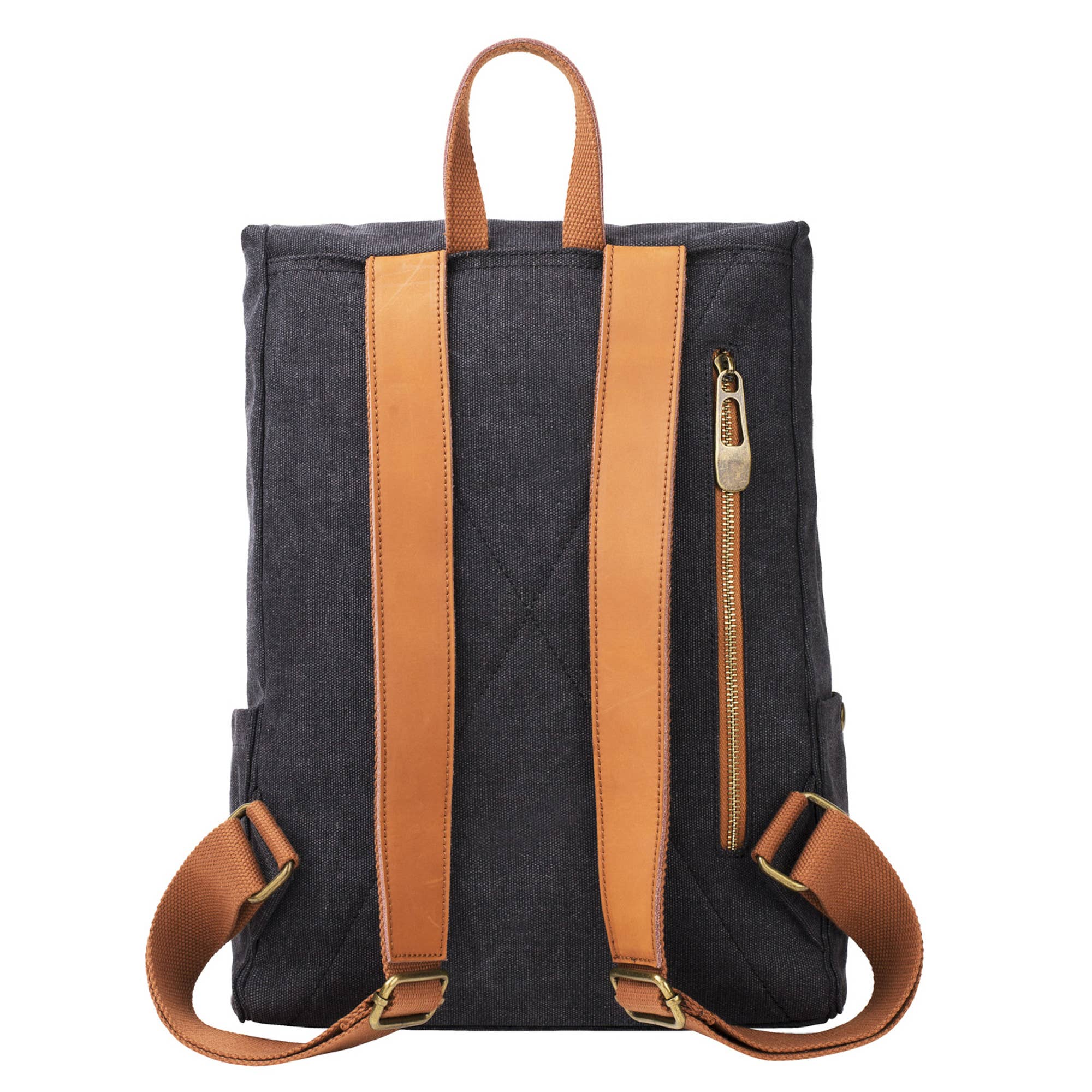 ZEDE PARIS – Großhandel Rucksack – Damen – Quai de la Gare (XL) - Rucksack aus Leinen und Leder20