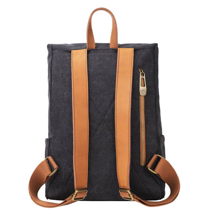 ZEDE PARIS - Wholesale Backpack - Women's - Quai de la Gare (XL) - Canvas and leather backpack20