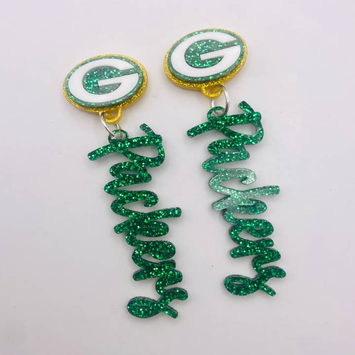 D and M’s Enterprise, LLC - Wholesale Dangle Earrings - Green Bay Packers3