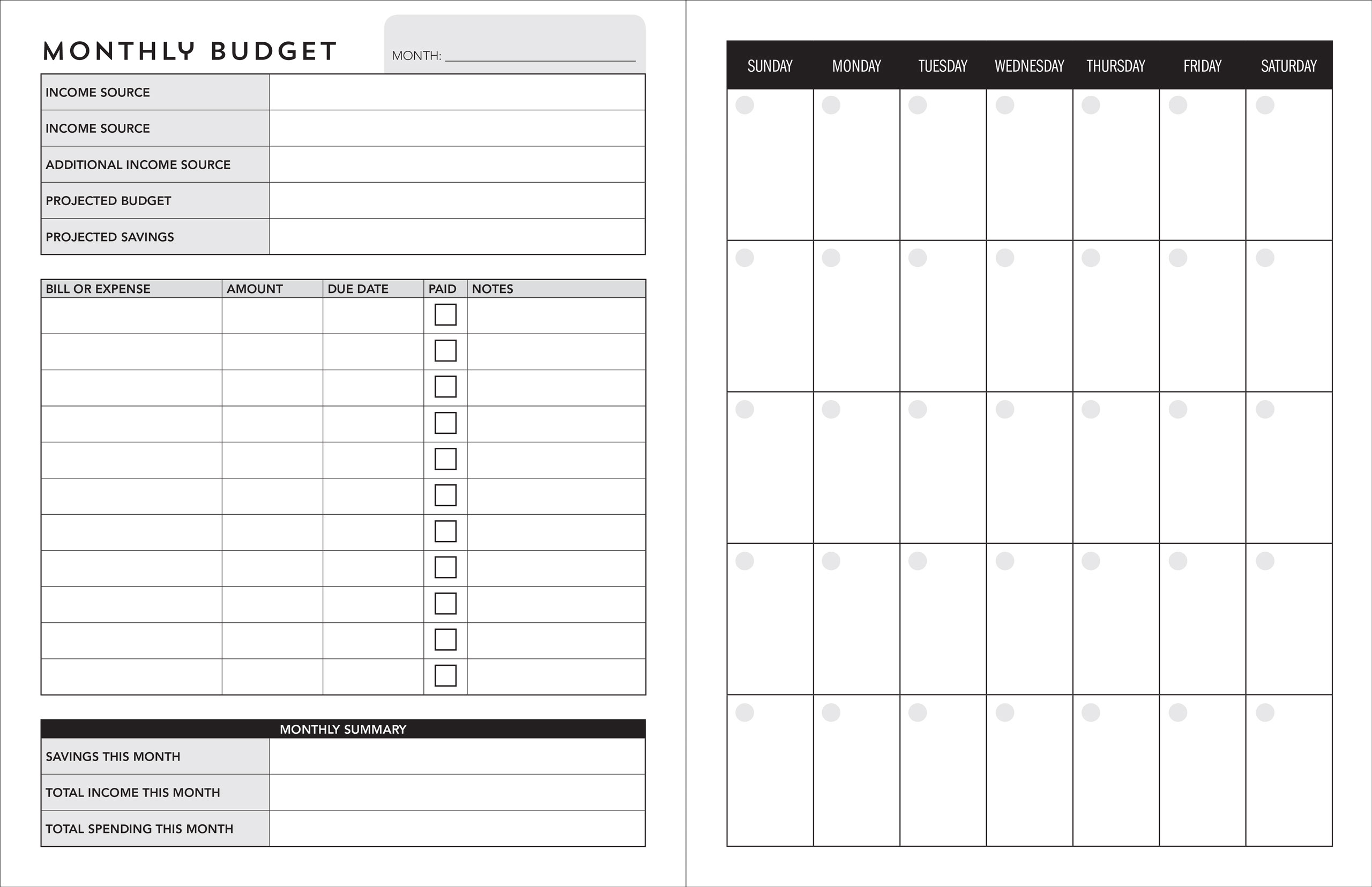 Peter Pauper Press - Wholesale Planner - Weekly Budget Planner2