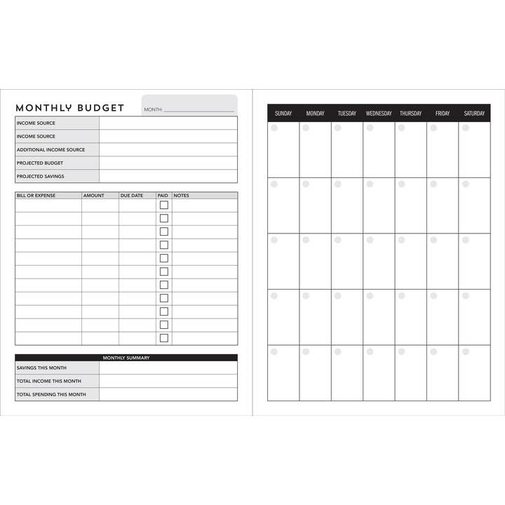 Peter Pauper Press - Wholesale Planner - Weekly Budget Planner2