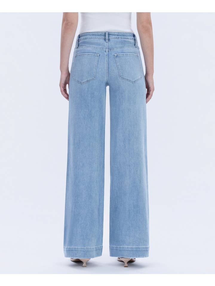 DIGNITY HIGH RISE WIDE TROUSER JEANS F5764N for wholesale on Faire1