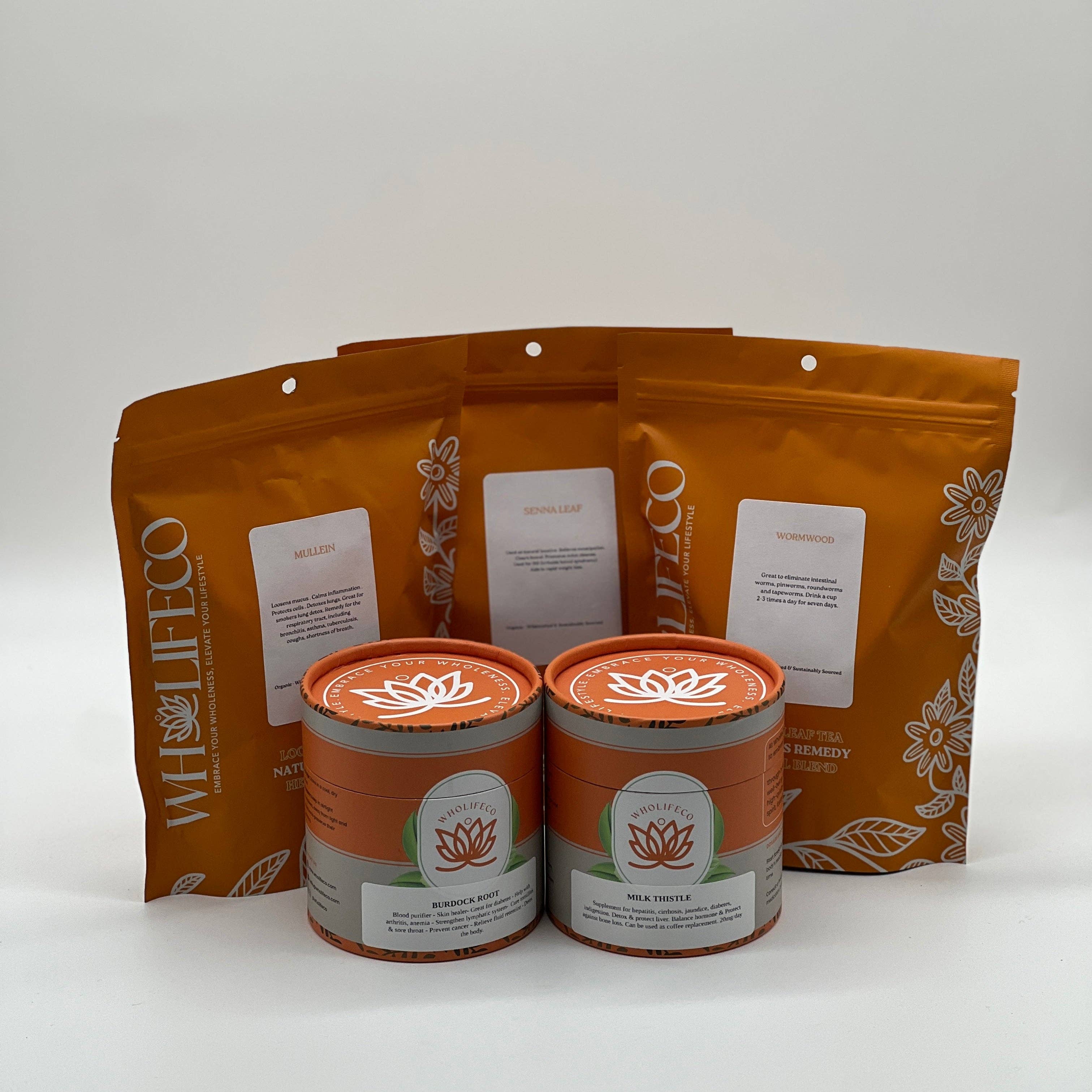 WHOLIFECO - Wholesale Health/Detox Tea - Full Body Reset - Holistic Detox Pack1
