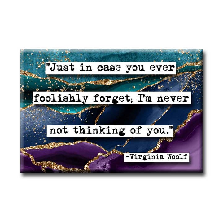 Virginia Woolf Thinking of You Magnet for wholesale by ChicalooKate