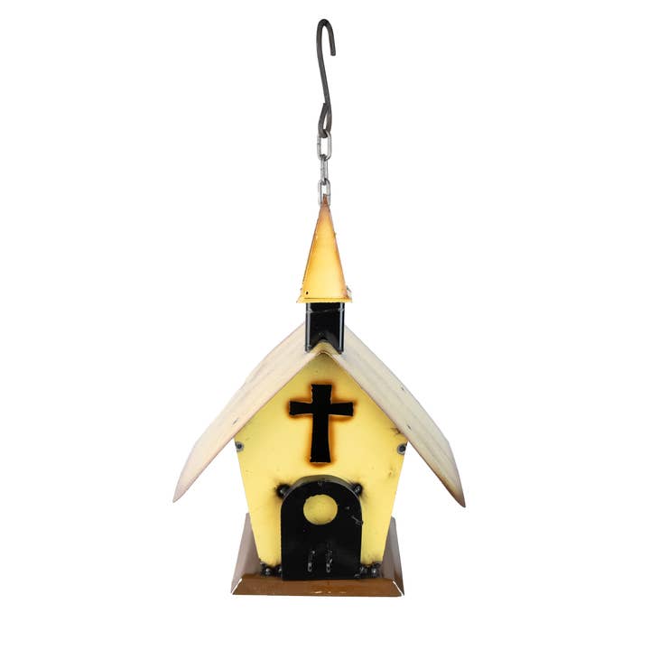 Håb Metal Fuglehus-Kirke-Landhus-Have Metal Kunst-kr. 18 for engroshandel hos My Amigos Imports