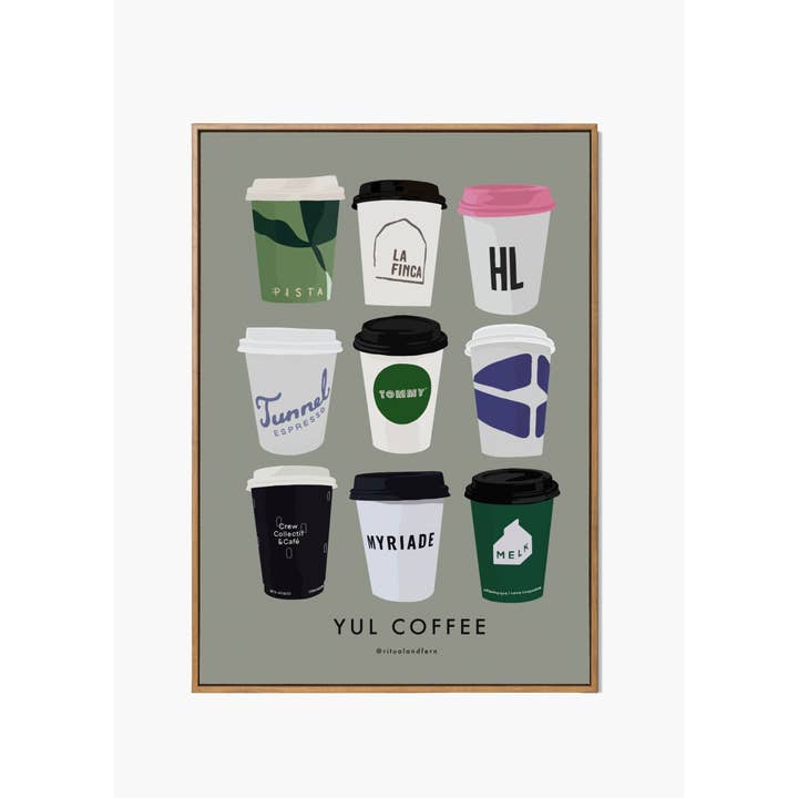 Montreal Coffee Art Print for wholesale by ritual & fern