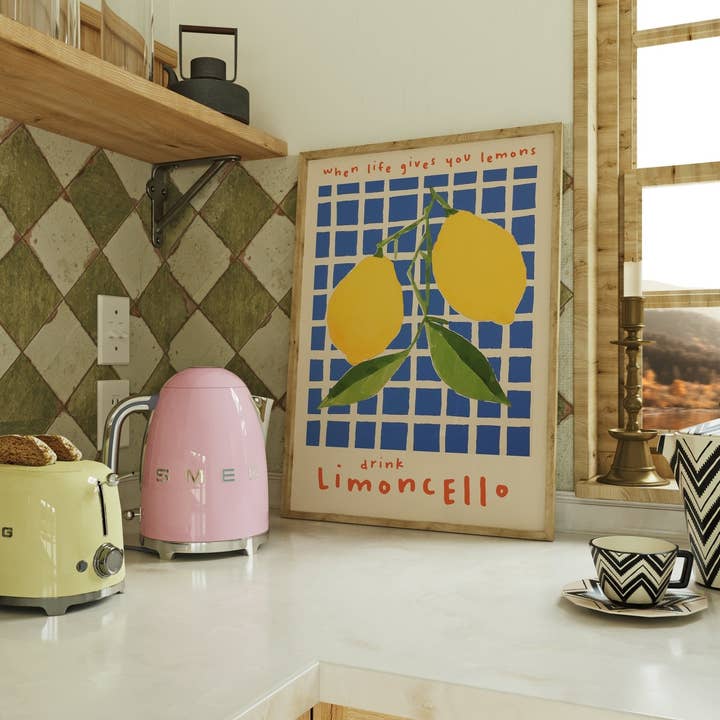 Moonshine Prints - Wholesale Art Print - Limoncello Kitchen Print1