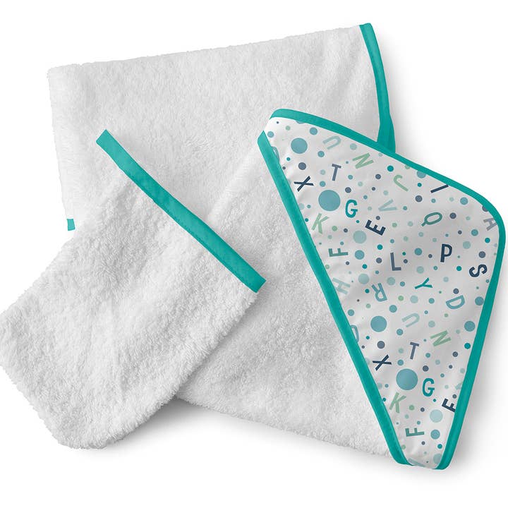 BATH CAPE + MAN 75x75 ALPHABET BLUE for wholesale by S&P NEWBORN, S.L.(Naf Naf )