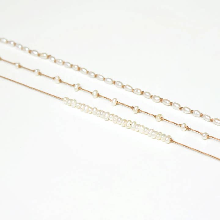 Sasha Samuel - Wholesale Beaded/Pearl Necklace - Freshwater Pearl + Silk Knotted Necklace2