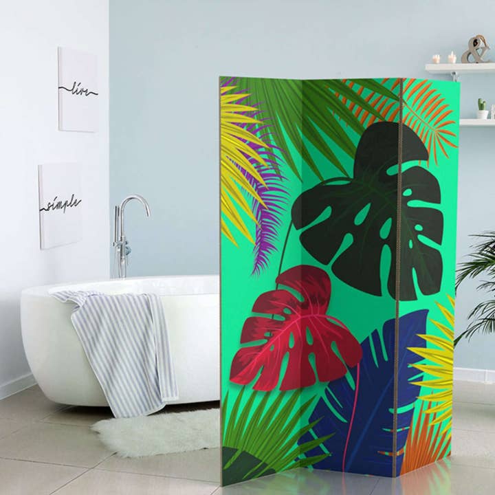 Separeerscherm in Tropisch Groen – Ecologisch en Opvouwbaar Design voor wholesale door Rippotai