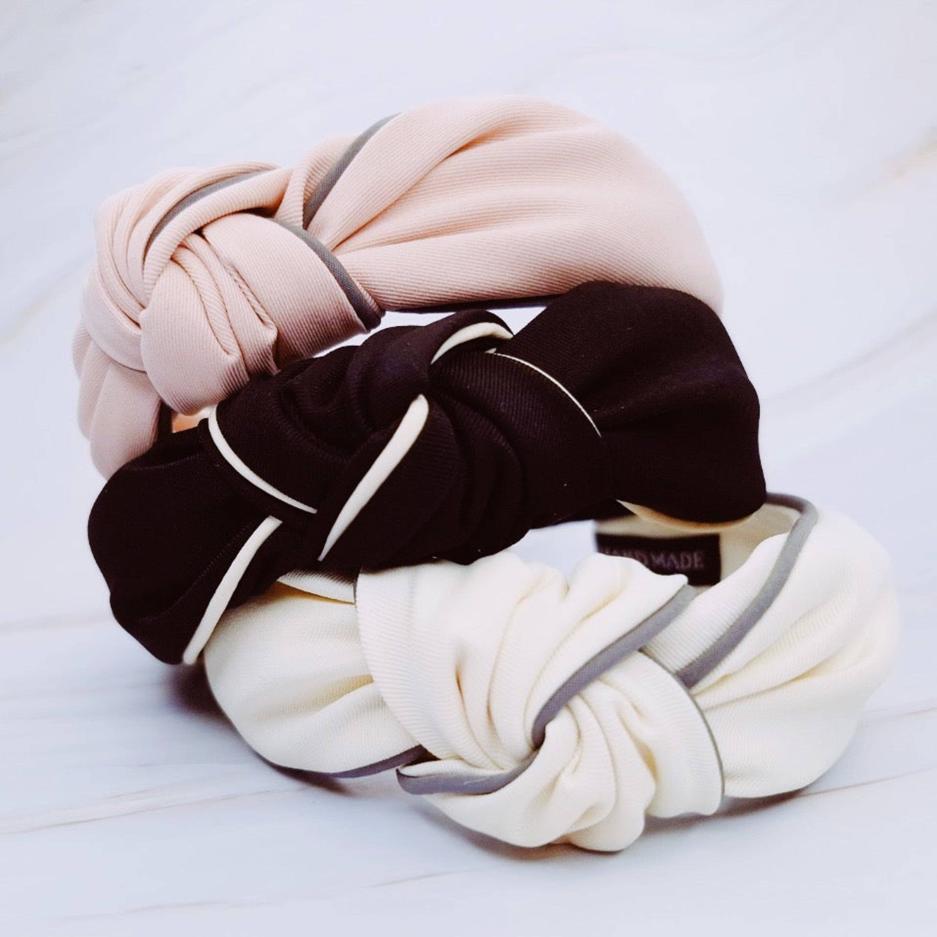 Ellison+Young - Vente Bandeau – femme - Bandeau Préppy à Bordure Tubulaire2