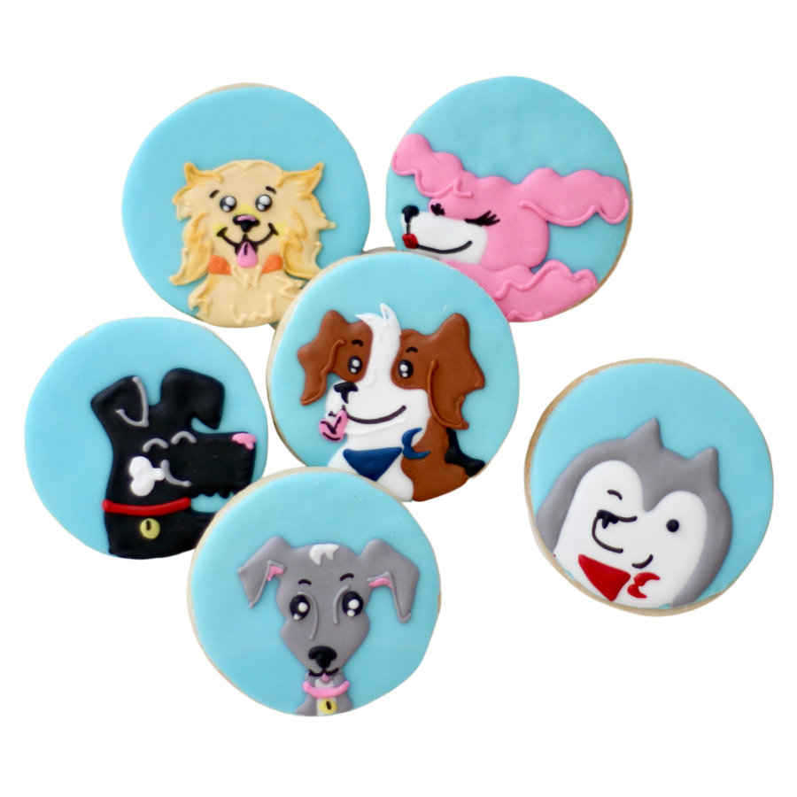 Sweet Sanctions LLC - Wholesale Cookie - Dog Faces Cookies3