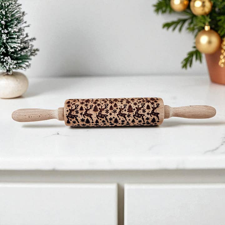 Gia Roma - Wholesale Rolling Pin - Christmas Cookie Cutter Baking Gift Set Wooden Rolling Pins 26