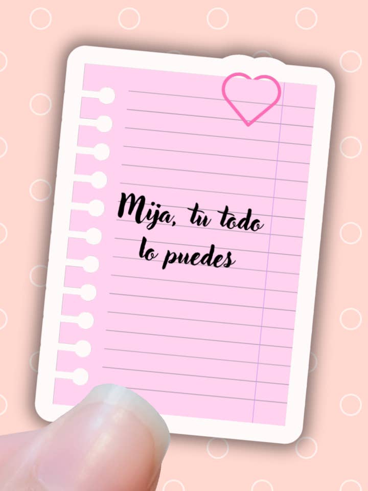 Mija tu todo lo puedes latina sticker,laptop decals for wholesale by Lalatina Shop