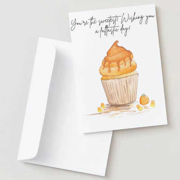 Birthday Card Fall Birthday Cupcake for wholesale by Sierra Clair Designs