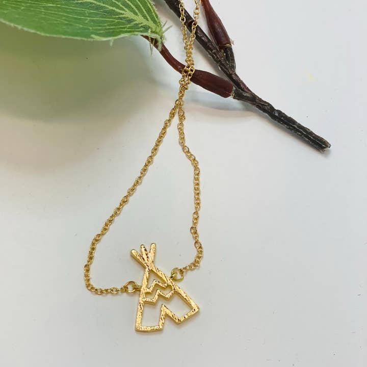 Little Happies Co - Wholesale Pendant/Charm Necklace - Tee Pee - Tribe Necklace2