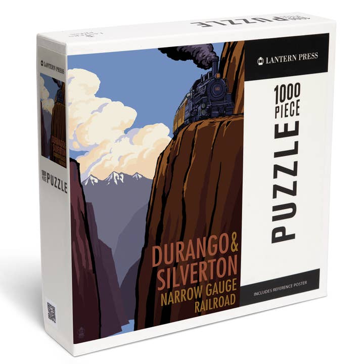 PUZZLE DA 1000 PEZZI Durango & Silverton Narrow Gauge Railroad per la vendita all'ingrosso da parte di Lantern Press